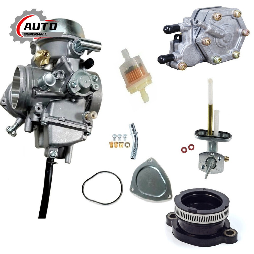 For Polaris Predator 500 Outlaw 500 Carburetor &Fuel Petcock Switch &Fuel Pump