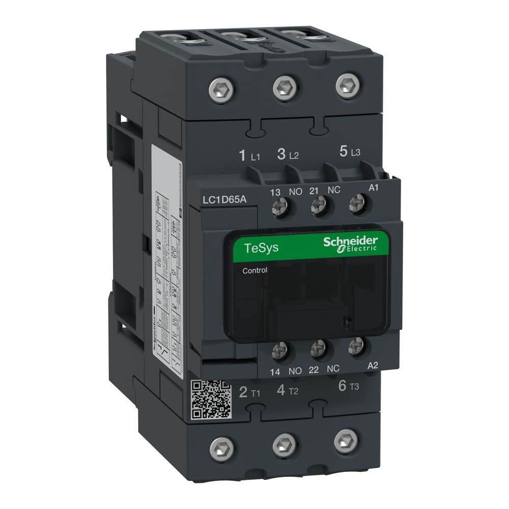 Schneider LC1D65AU7 CONTACTOR 65A 3P 240V 1NO+1NC
