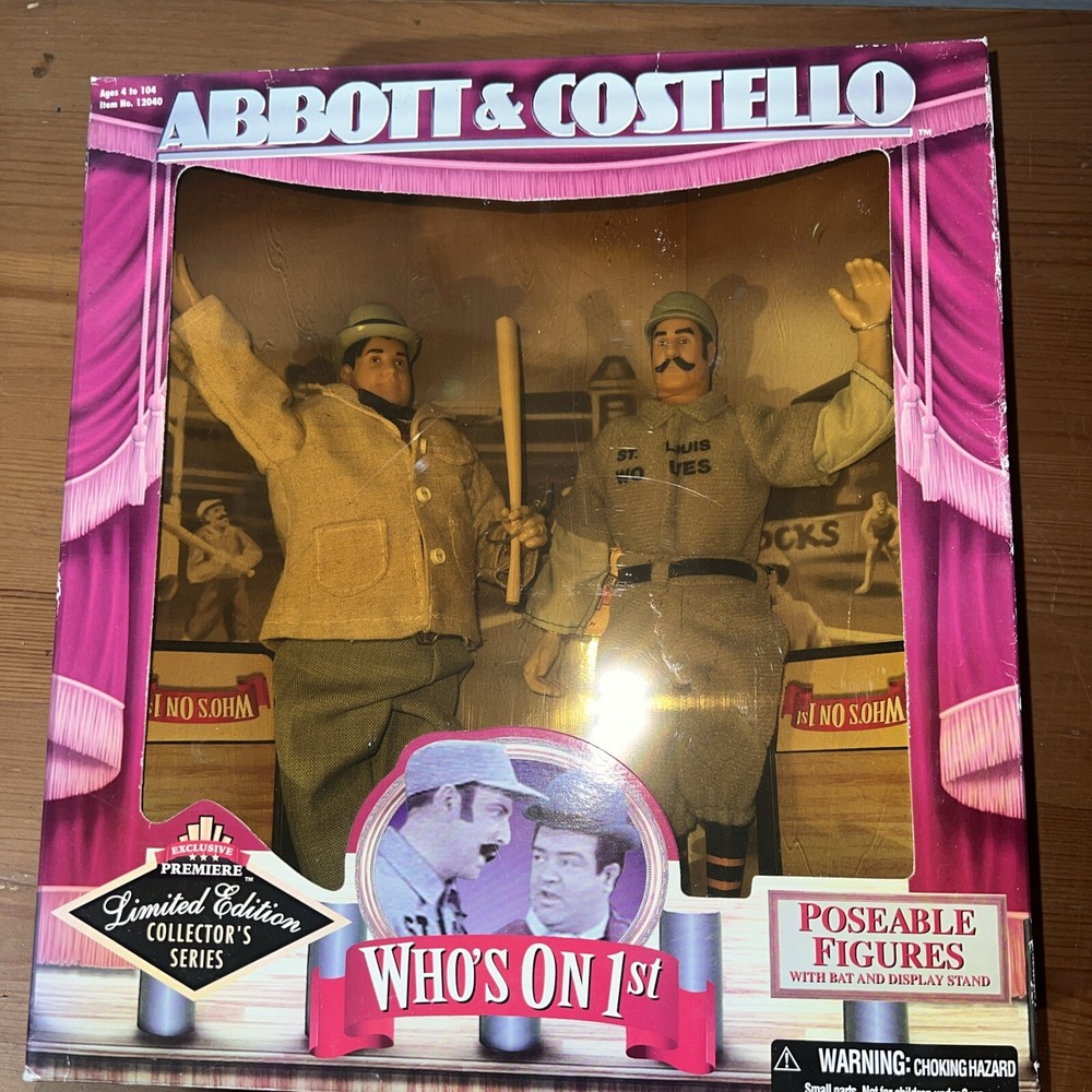 PREMIERE LIMITED EDITION EXCLUSIVE COLLECTOR Who’s On First ABBOTT & COSTELLO-image