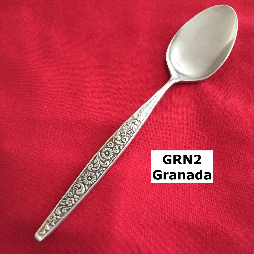 Granada GRN2 Floral Textured Soup Spoon 7 3/8