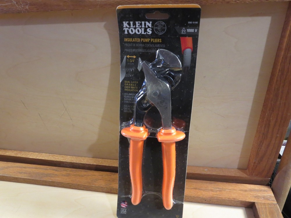 Klein Tools  D502-10-INS Insulated Pump Pliers  1000V  New