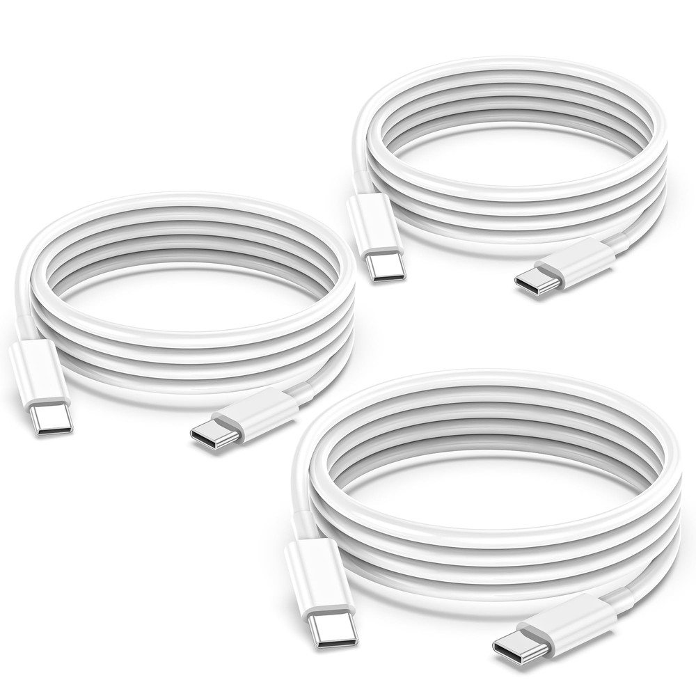 3Pack USB C to USB C Charger Cable 6ft 60W for Apple Long Type C Fast Chargin...
