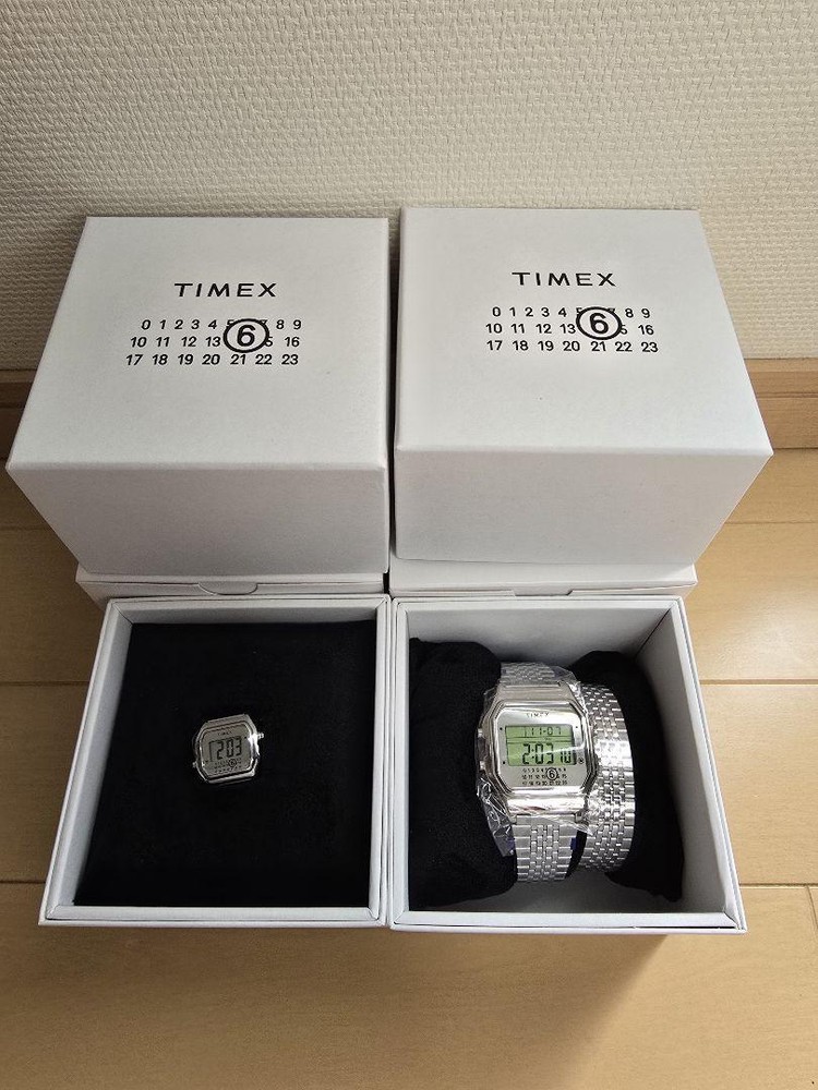 T2 Timex X Mm6 T80 Wristwatch Ring Watch S/M Set