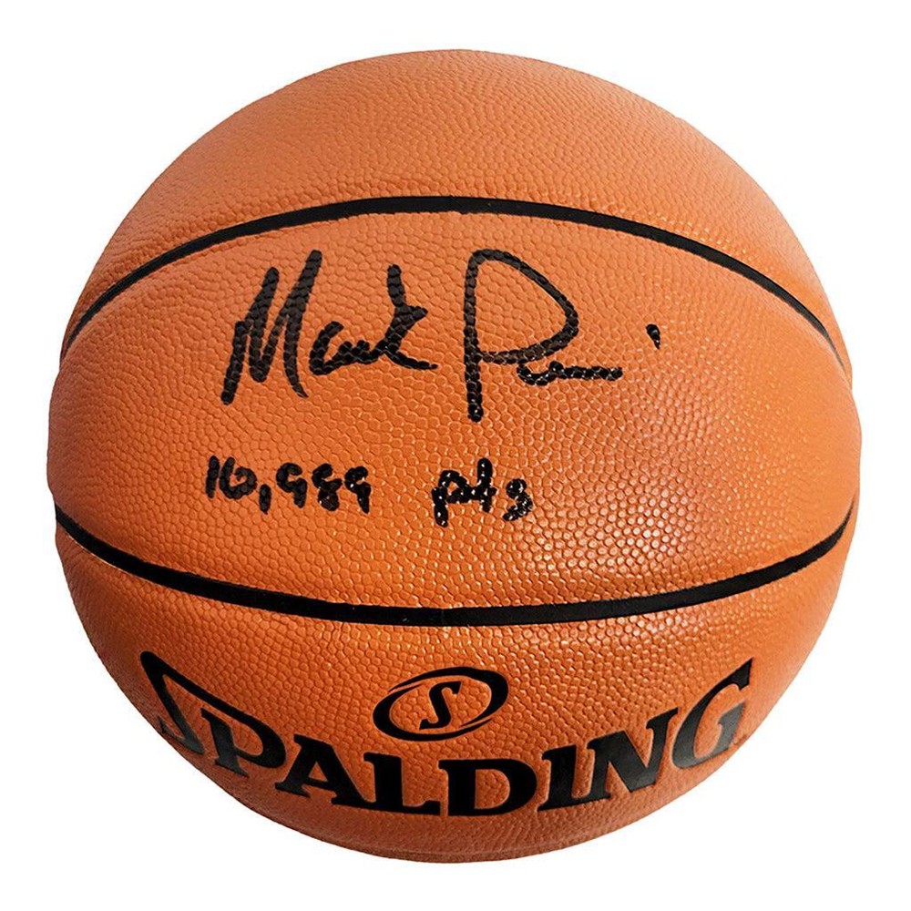 Mark Price Signed 10,989 Points Inscription Cleveland Cavaliers Spalding NBA Gam