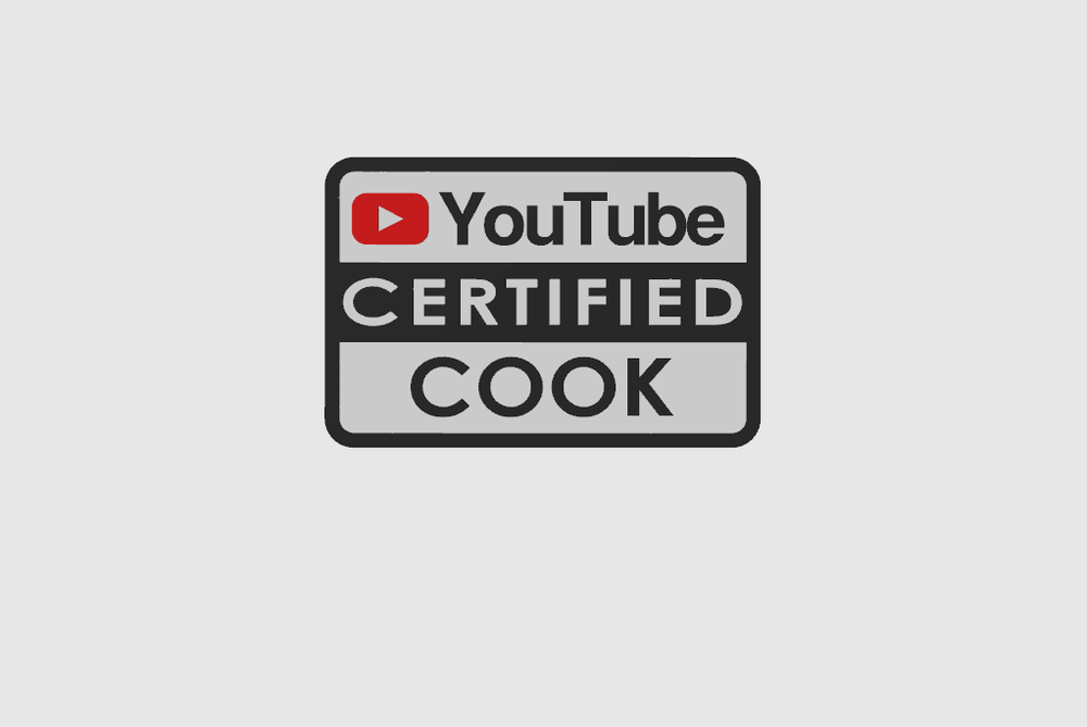 Youtube Certified Cook Magnetic Novelty Tool Box Badge 3D Printed Magnet