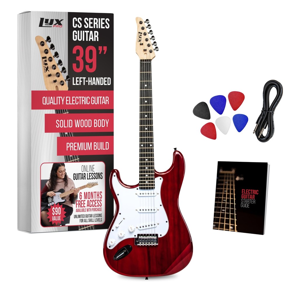 CS 39” Left Hand Guitar Kit for Beginner, Intermediate & Players with Guitar,...