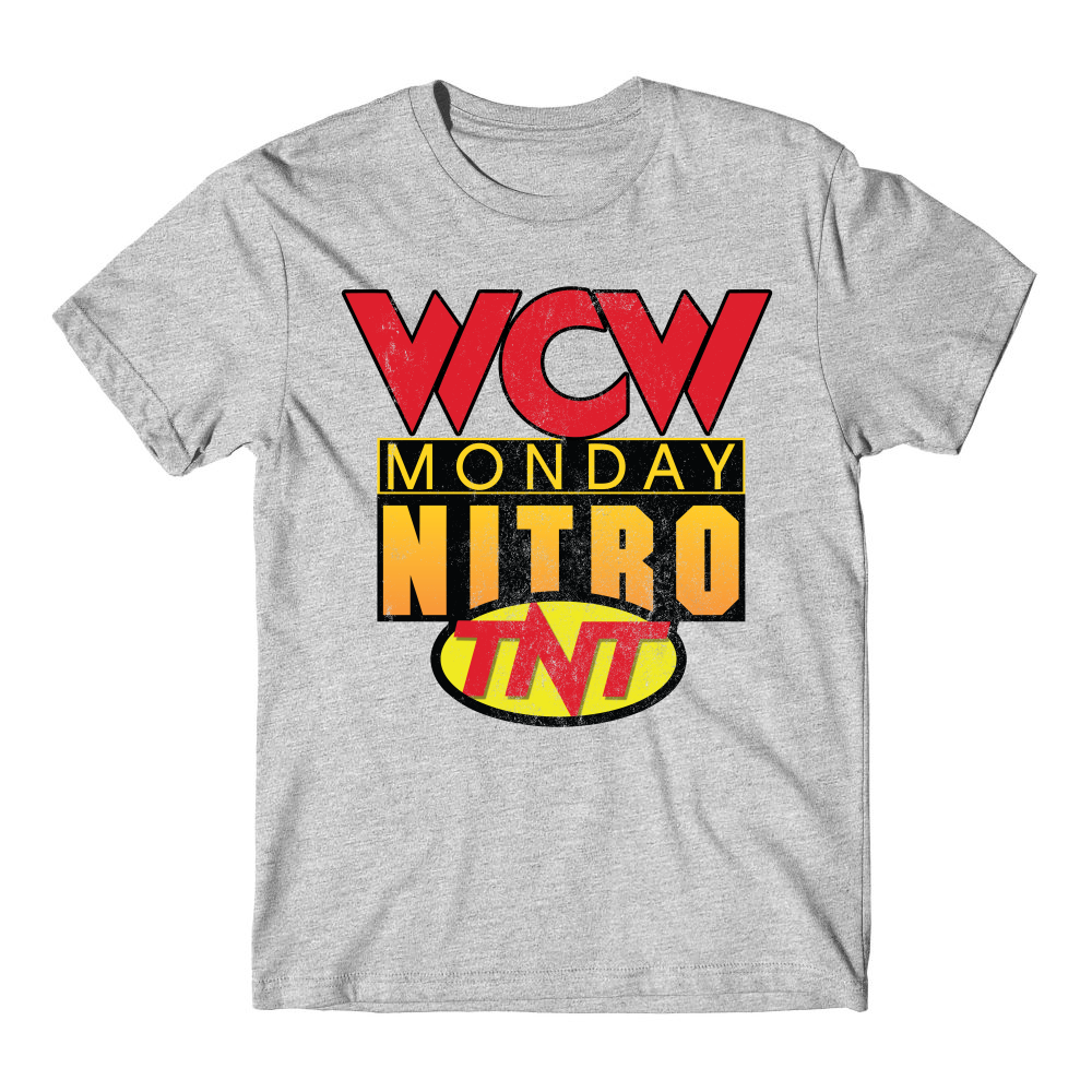 New WCW 2001 Nitro TNT Wrestling Logo Shirt featuring Goldberg DDP nWo S-3XL