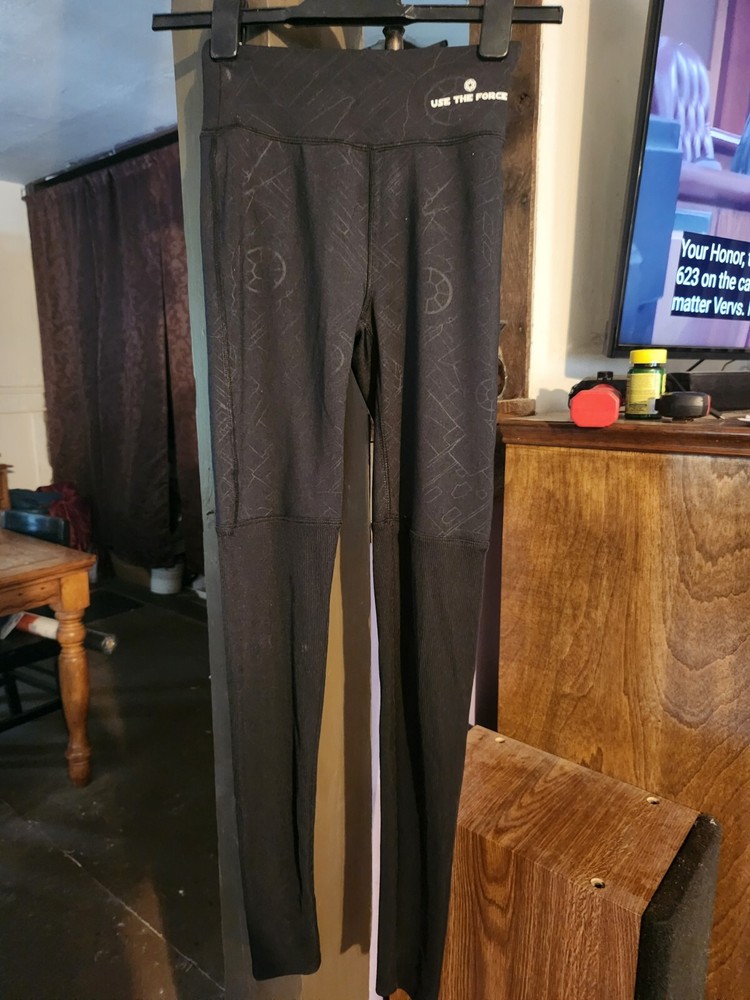 Star Wars Her Universe Use The Force Black Stretch Leggings Women's Size XSmall