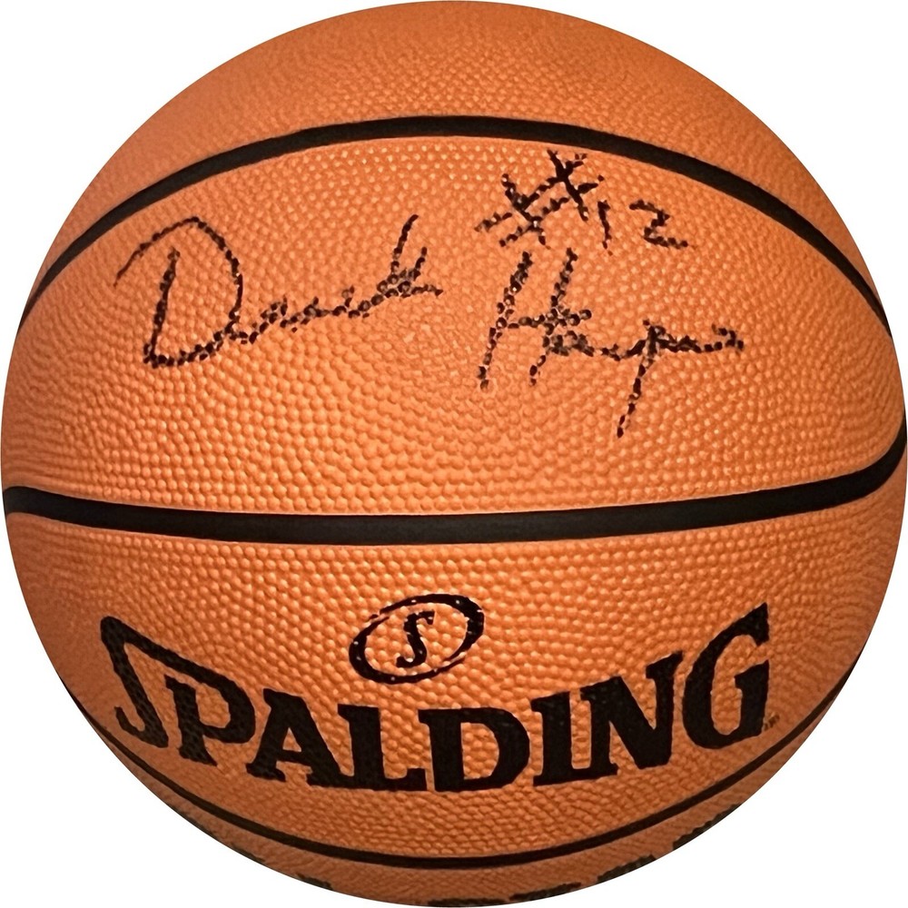 Derek Harper Signed Autographed Spalding Basketball New York Knicks NBA —- COA