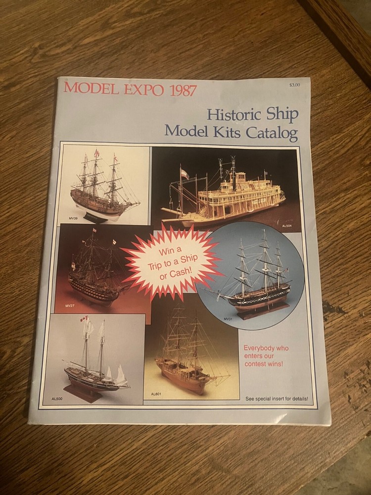 Back Issue of Model Expo 1987 Magazine - Historic Ship Model Kits Catalog