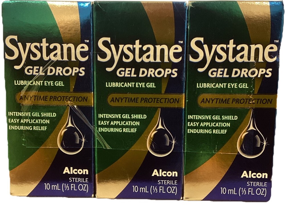 3x Systane lubricant eye drops ANYTIME PROTECTION FOR DAY OR NIGHT