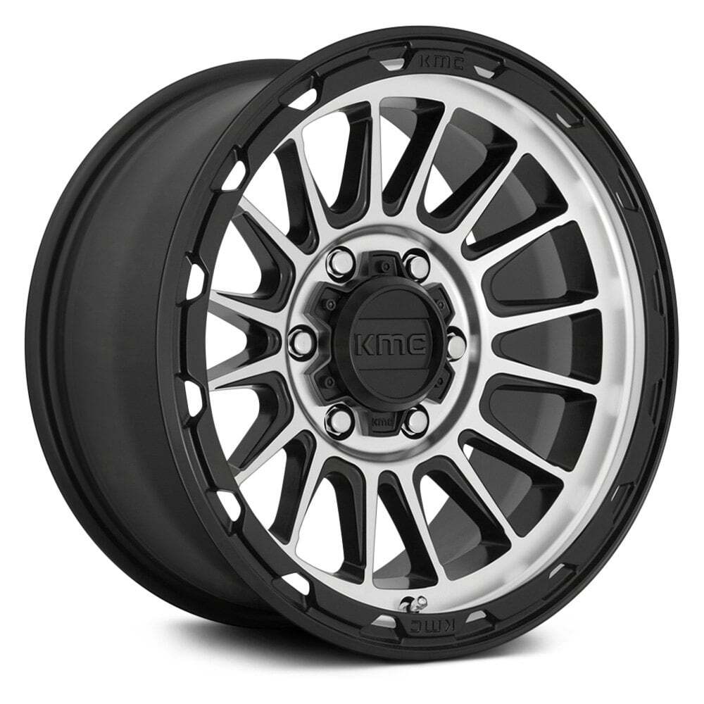 KMC KM542 IMPACT 18x9 Black Wheels 5x127 Bolt Pattern Set of 4