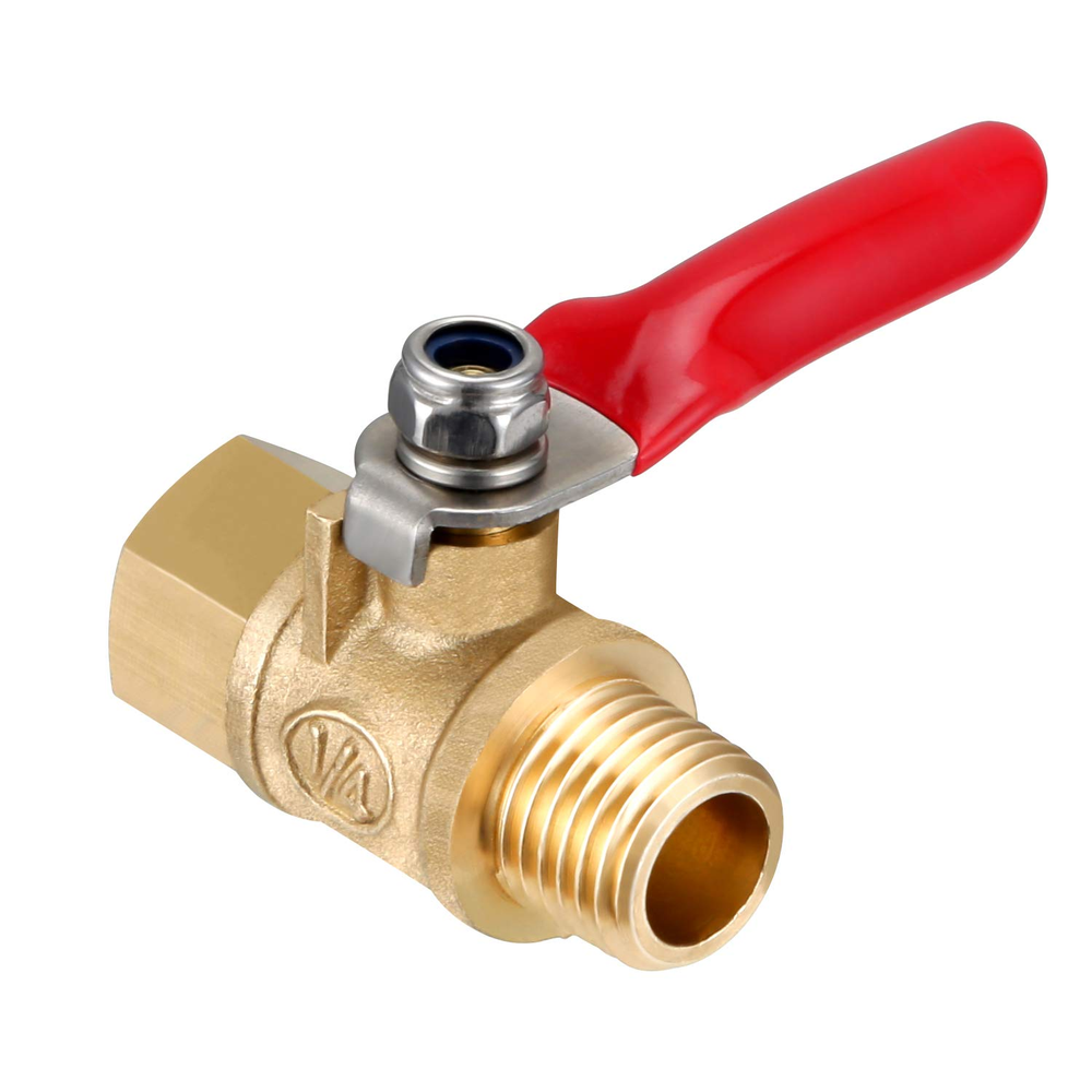 1/4 Inch Ball Valve NPT Air Compressor Brass Valve Female Male Shut off Small