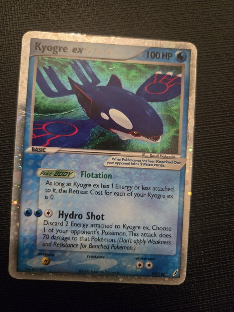 Kyogre ex 95/100 Crystal Guardians Holo