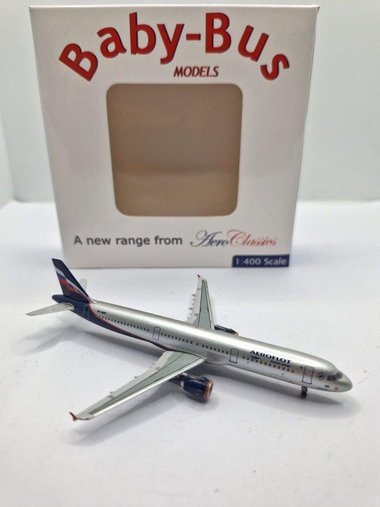 Aeroclassics 1:400 Aeroflot Airbus A321-200 VP-BWO Diecast Collectible Model  