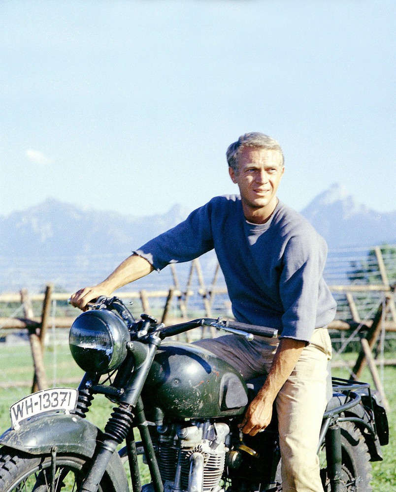 Steve Mcqueen Motorcycle WH-13371 8x10 Picture Celebrity Print