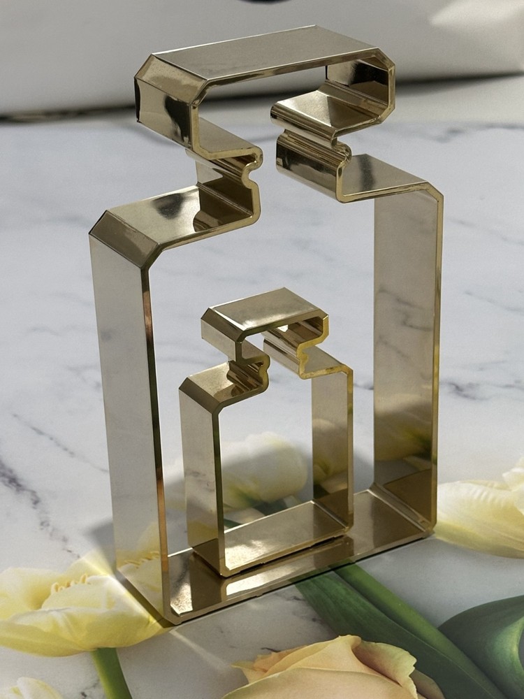 Chanel Perfume Store Display Logo Gold Perfume Chanel