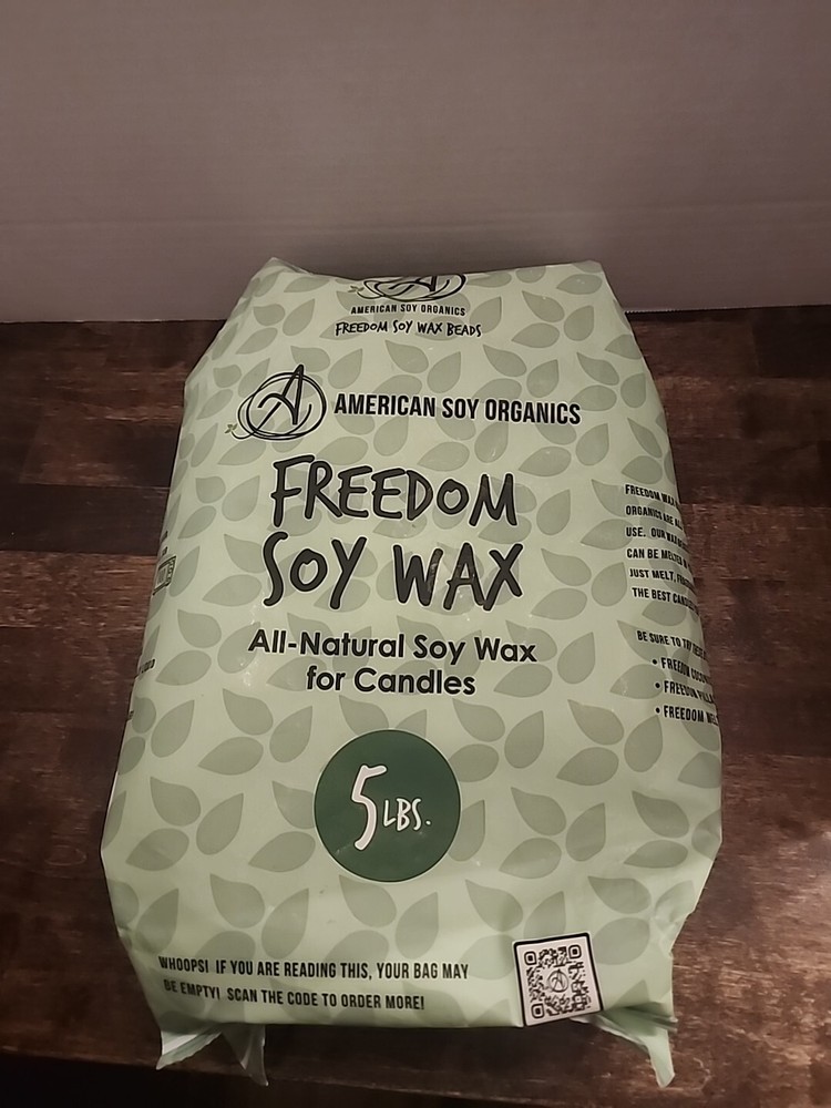 American Soy Organics 5 lb Freedom Soy Wax Beads for Candle Making - NEW!
