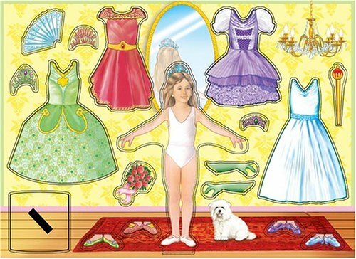 Melissa & Doug Wooden Magnetic Princess Dress-Up Puzzle 18 Pcs.
