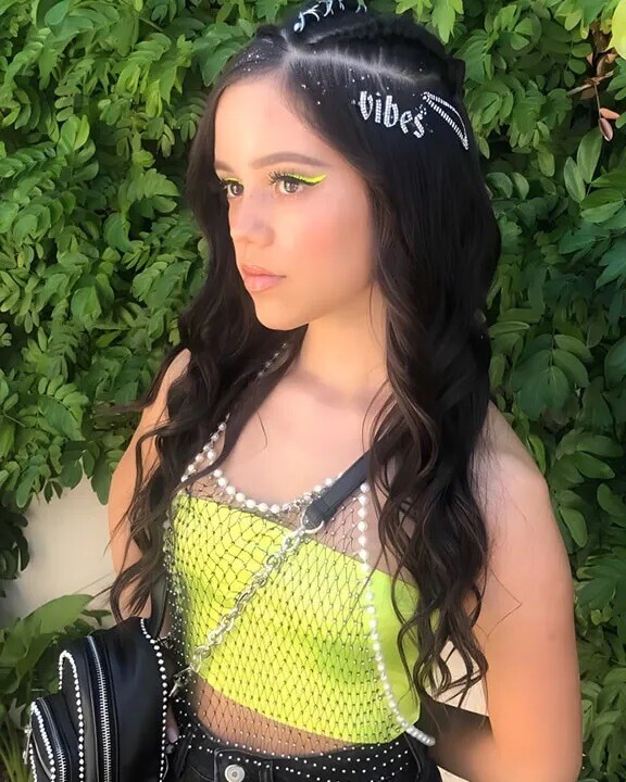 Jenna Ortega Posing Yellow Shirt 8x10 PHOTO PRINT