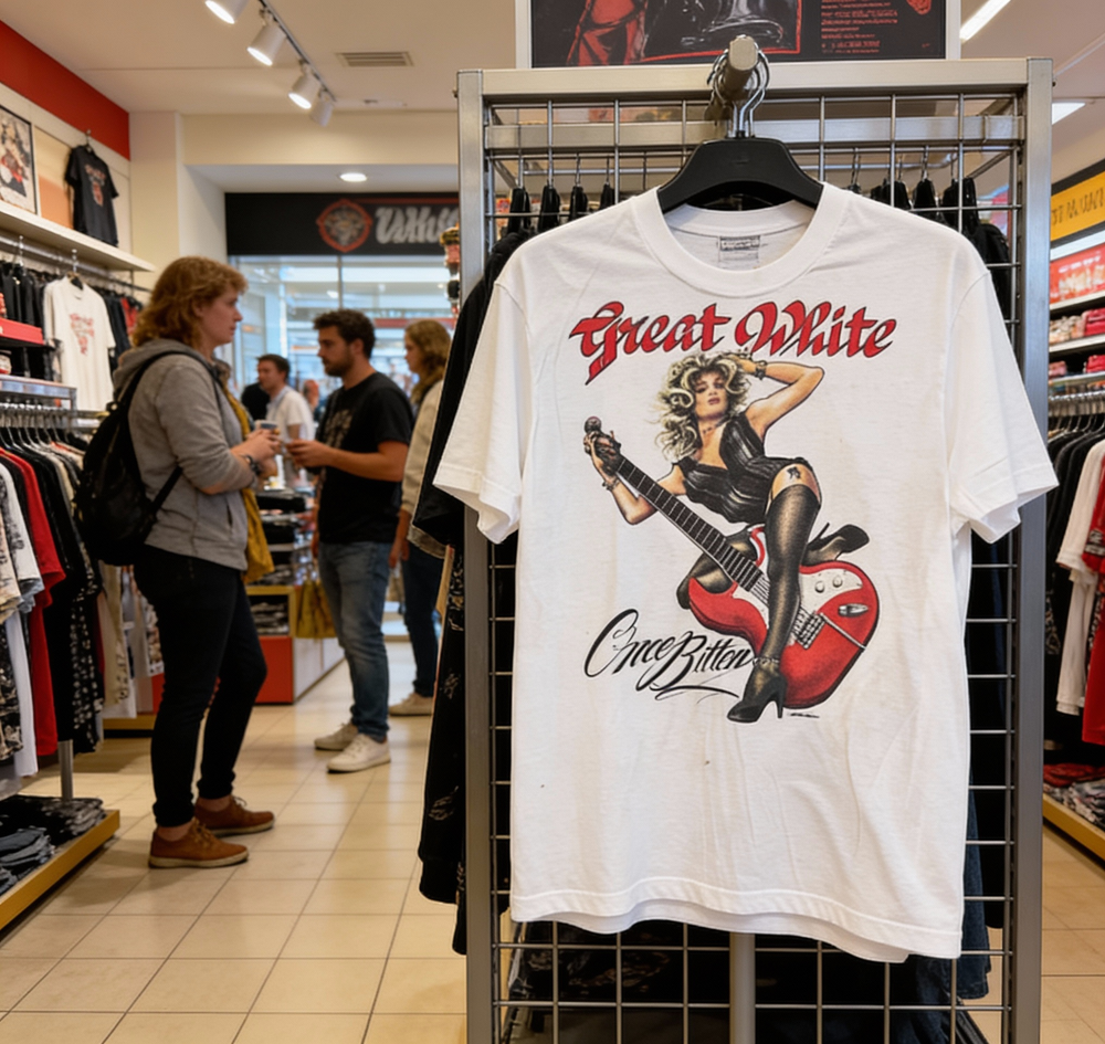 Vintage Style The Great White Band Shirt Unisex Concert S-5XL