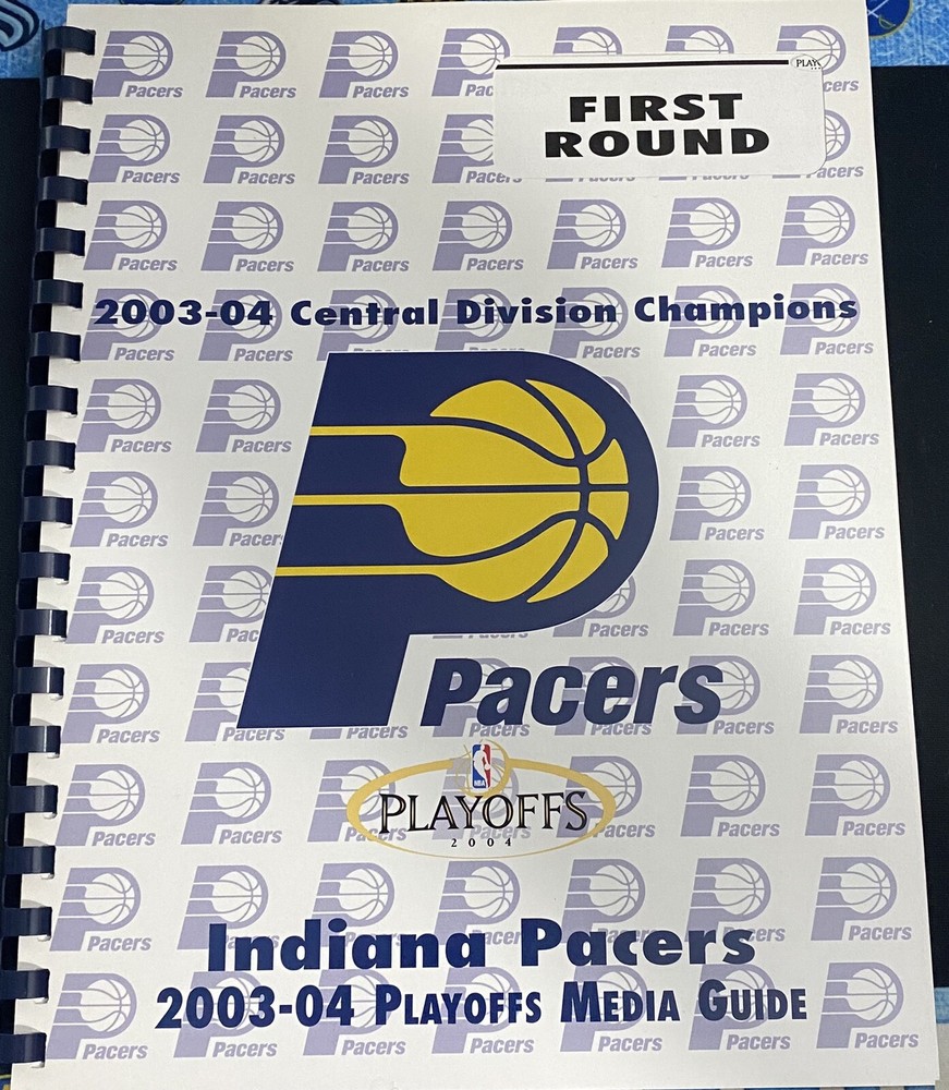 2003-04 Indiana Pacers Playoffs Media Guide - First Round vs Boston Celtics