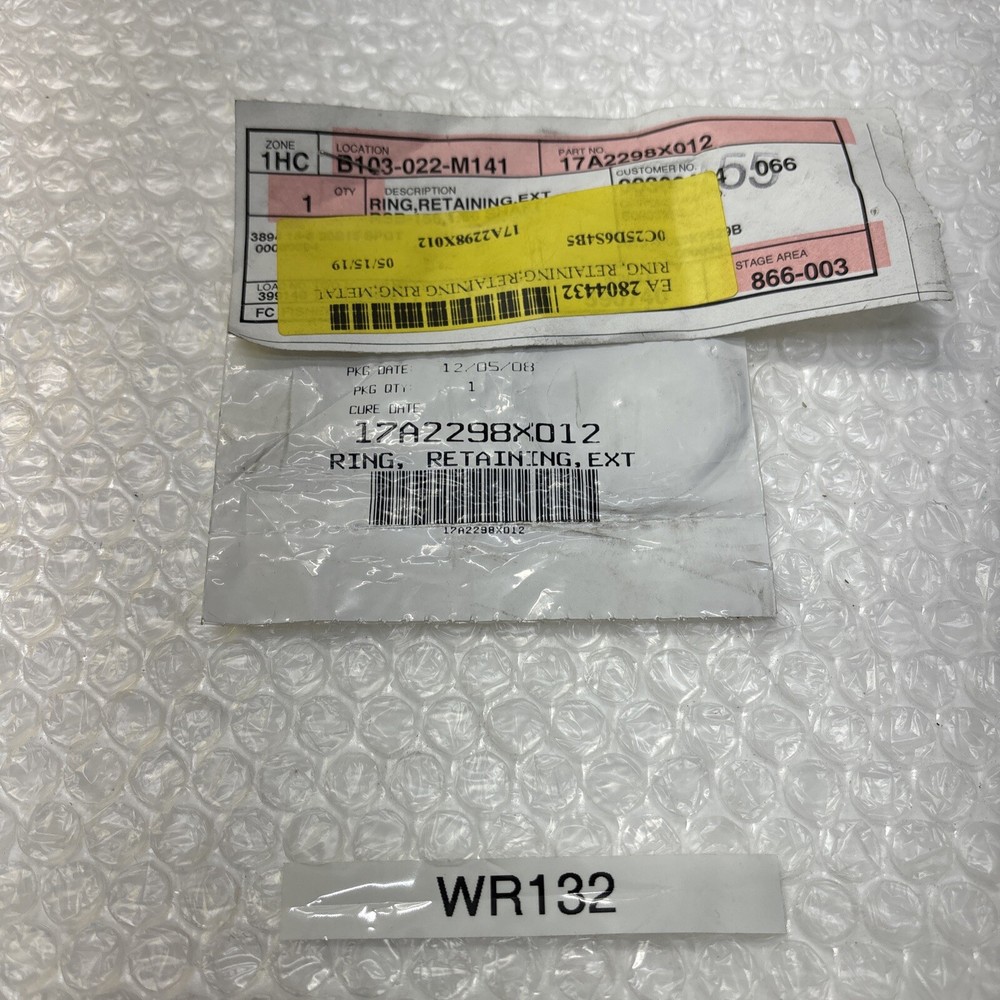 ** NEW FISHER 17A2298X012 RETAINING METAL RING FAST SHIPPING &WARRANTY#