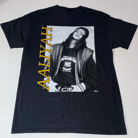 Aaliyah Tour Gift For Fan Unisex T-shirt All Size S To 5XL BS063-image