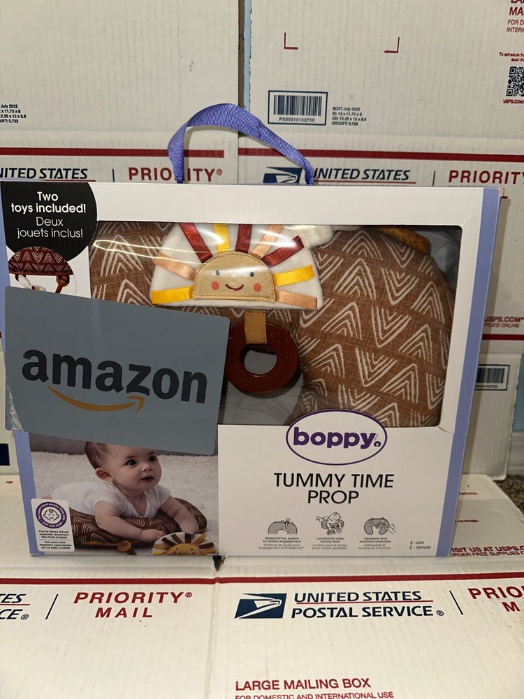 BOPPY TUMMY TIME PROP, TWO TOYS INCLUDED, NEW SEALED FAST/FREE SHIPPING