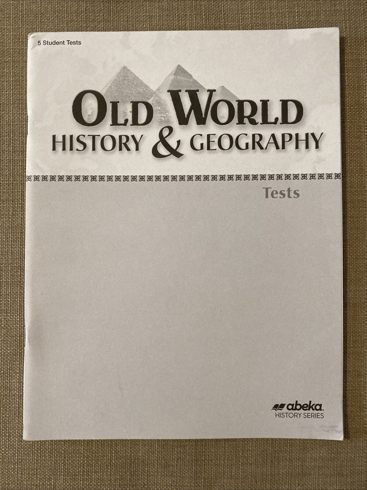 Abeka Old World History Geography 5th Grade Student Tests 4th Edition-image
