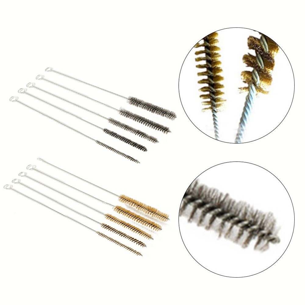 Stainless Steel Cylinder Tube Cleaning Brush Set with 6 Different Sizes