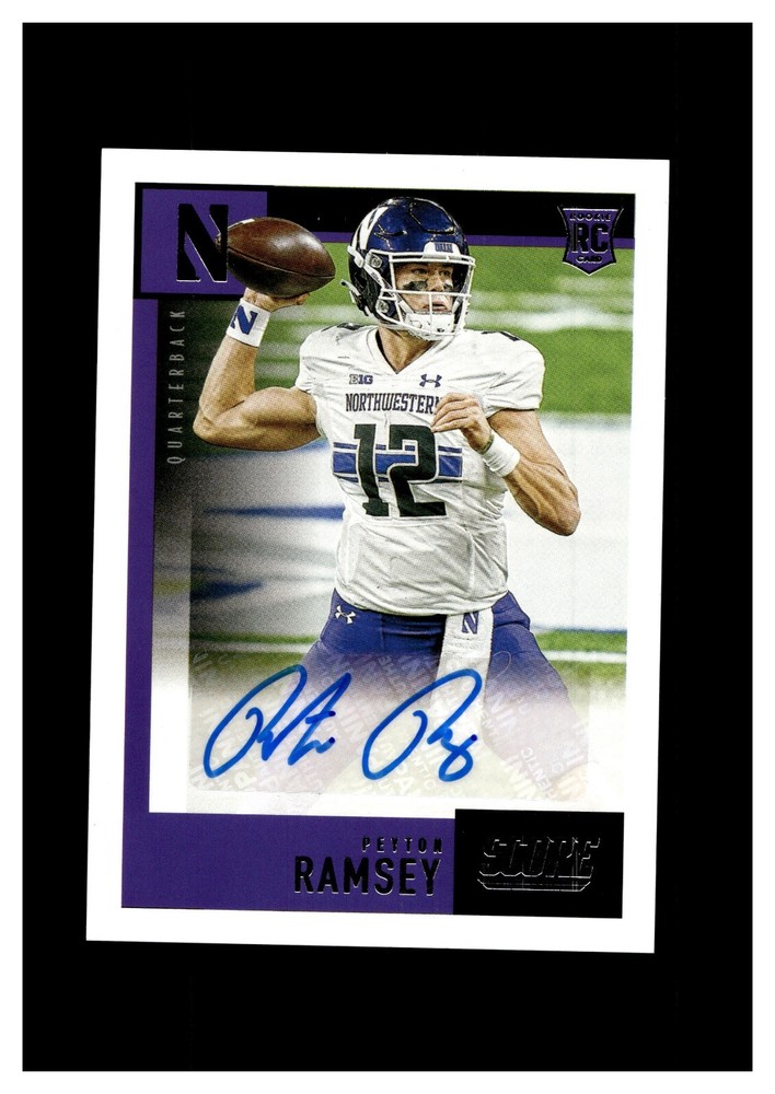 2021 Panini Chronicles Draft Picks - Score Rookie Autographs Peyton Ramsey #SA-PRA (AU, RC)