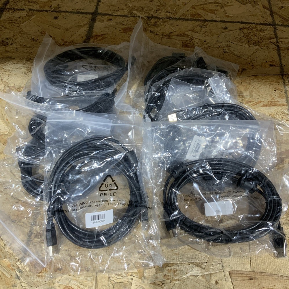 100 New USB 3.0 Type A to Type B Cables 6 Feet Long-image
