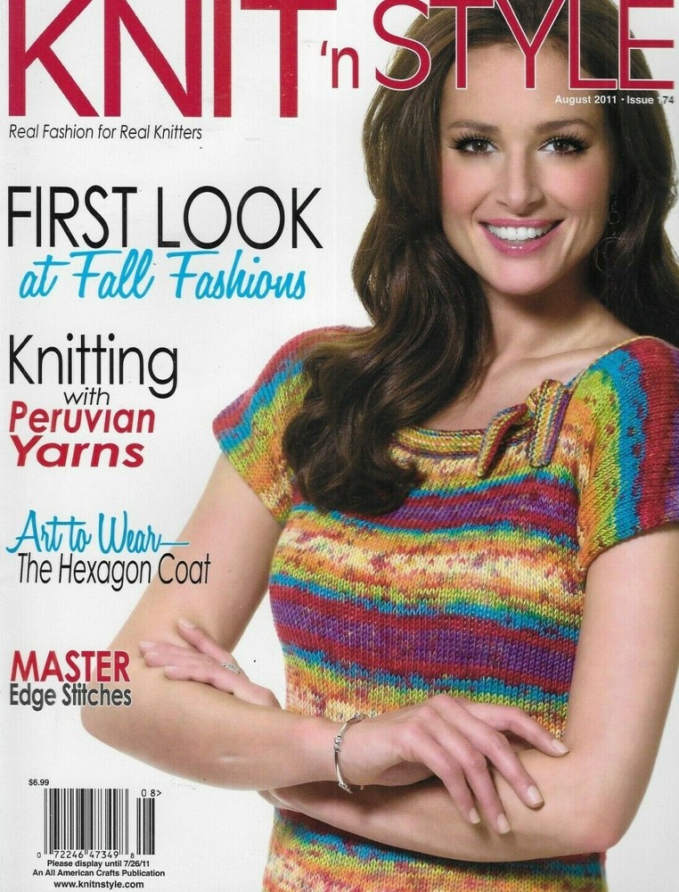 Knit Style Magazine Fall Fashion Peruvian Yarn Knitting Hexagon Coat 2011