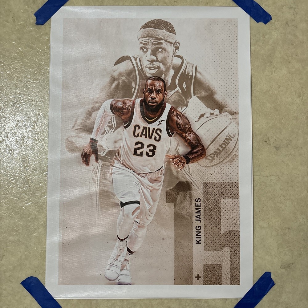 LeBron James Cleveland Cavaliers ✅ Canvas Poster Wall Art ✅ NBA Cavs ✅ 12x18 in
