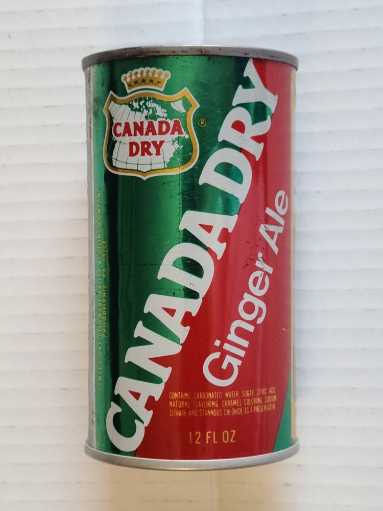 Vintage Canada Dry Ginger Ale 12oz. Soda Can Bank - Philadelphia Flyers Version