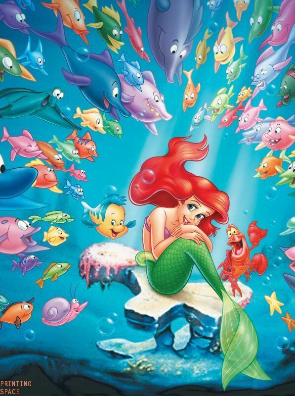 Vintage Disney The Little Mermaid Collectors Poster 20x30