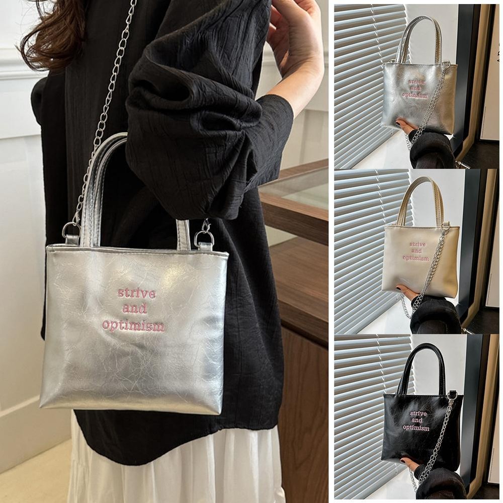 Spring Simple Handbag Shoulder Bag Underarm Bag Female Large Capacity 2024 P0