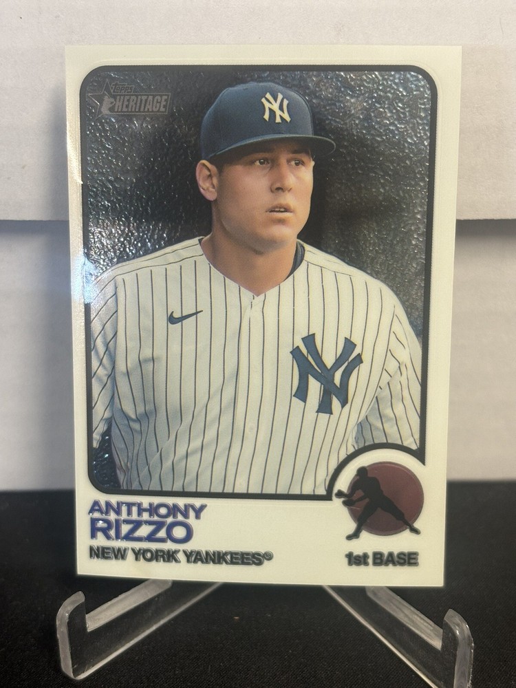 2022 Topps Heritage High Number #539 Anthony Rizzo Chrome /999 NY Yankees