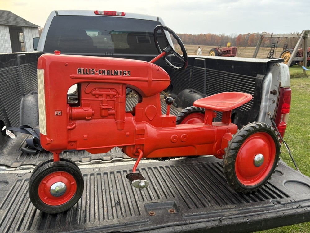 Vintage ESKA Allis Chalmers CA Pedal Tractor  Kids Farm Toy C WD 45 Ertl Ride On