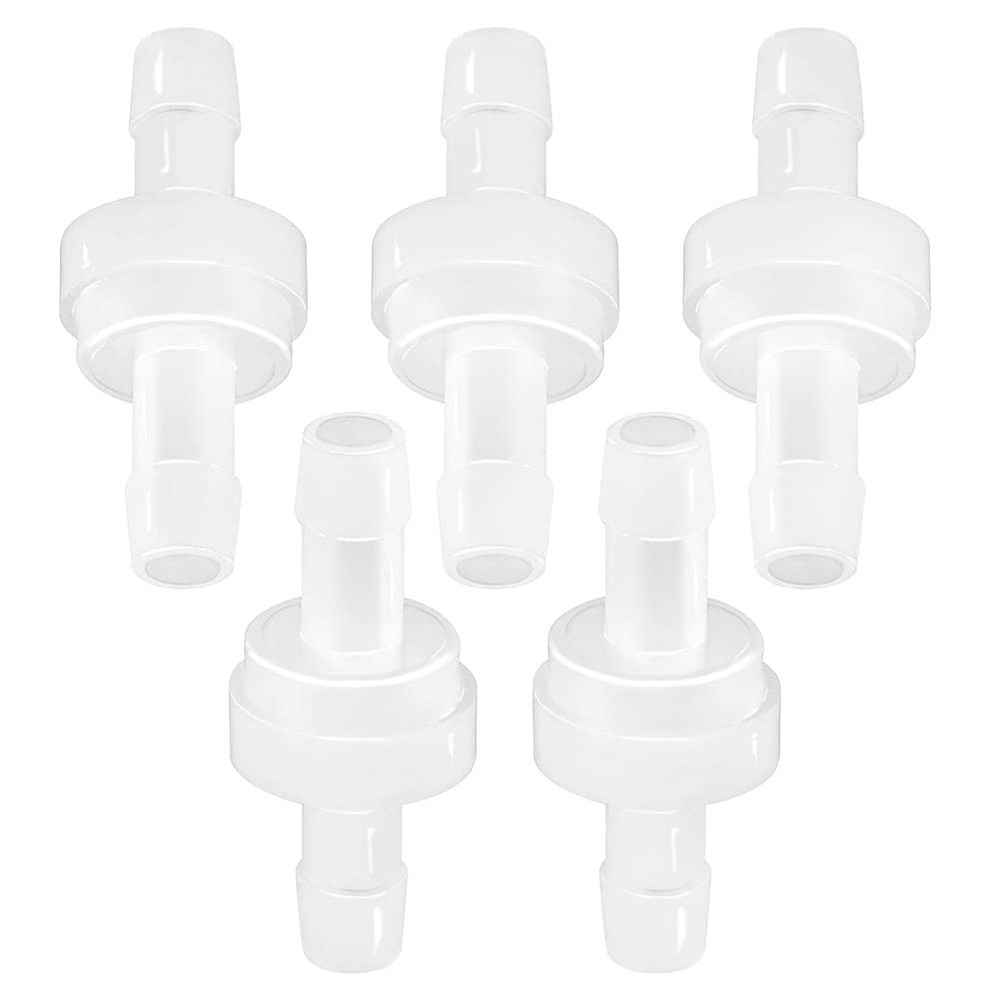 JoyTube 5-Pack 5/16 Inch PVDF One-Way Check Valve Hose 8MM