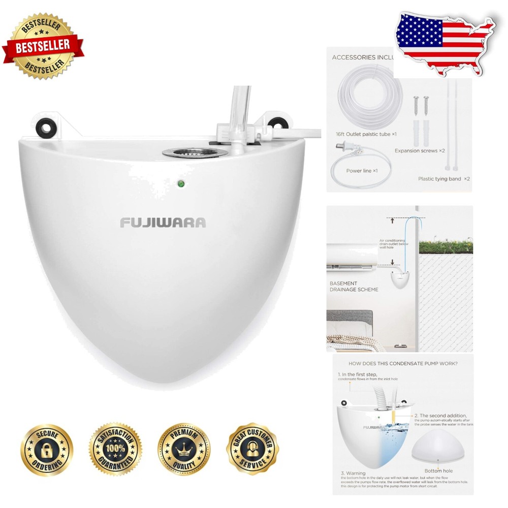 Energy-Saving Wall-Mounted Condensate Pump for A/C 1-3HP with Easy Installation-image