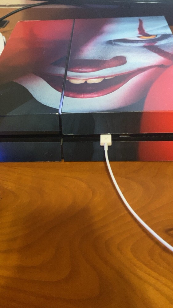 PS4 With Custom Sticker On It Game Works Perfectly Fine No Damage Or Marks