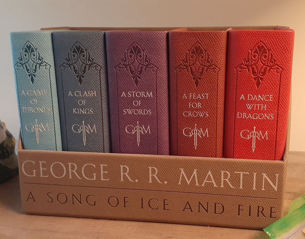 Epic A Song of Ice and Fire Leather Bound Collector Set by GRR Martin-image