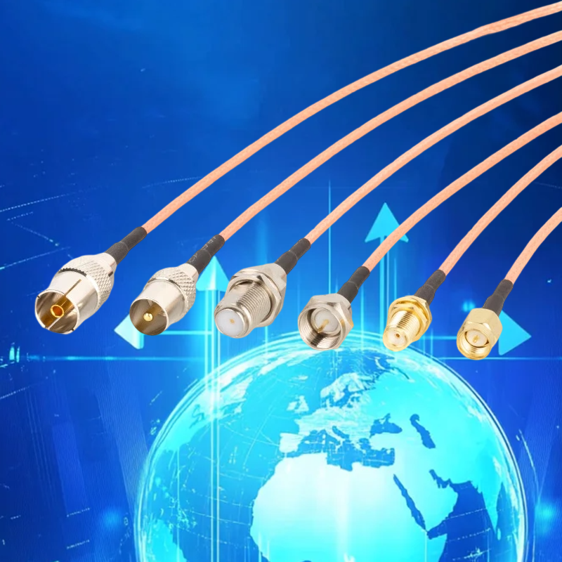 1pcs 30cm RG316 RF cable SMA-F-TV SMA male female to f male tv male TV adapter