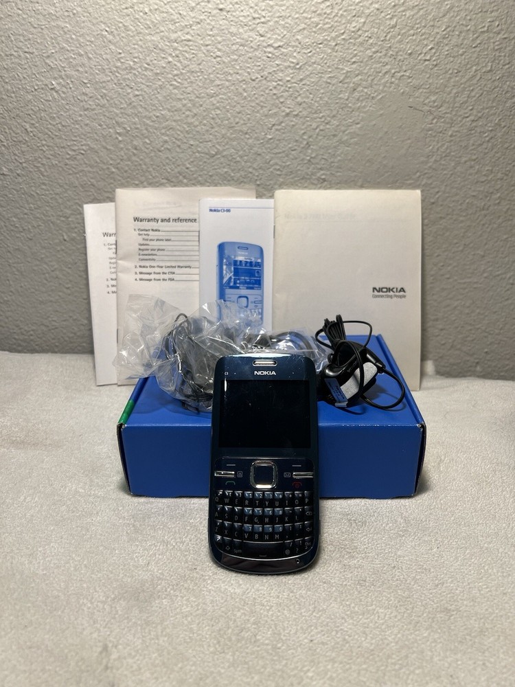 Nokia C3-00 Mobile Phone Bundle, Blue, Untested Spares / Repairs