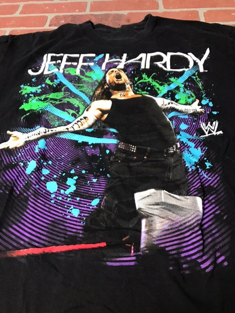 Rare Jeff Hardy Black Heavy Cotton Size S-4XL T-Shirt Gift For Fan TT387