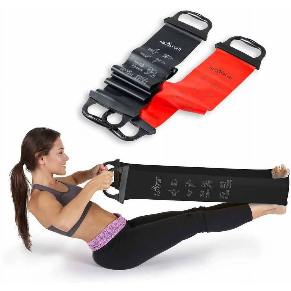 Abco Sport Resistance Bands w/ Handles Set of 2: Upper Band 31