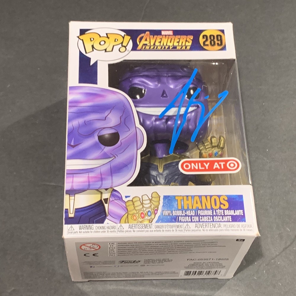 Josh Brolin Signed Thanos Avengers Infinity War Funko Pop Toy Beckett BAS A