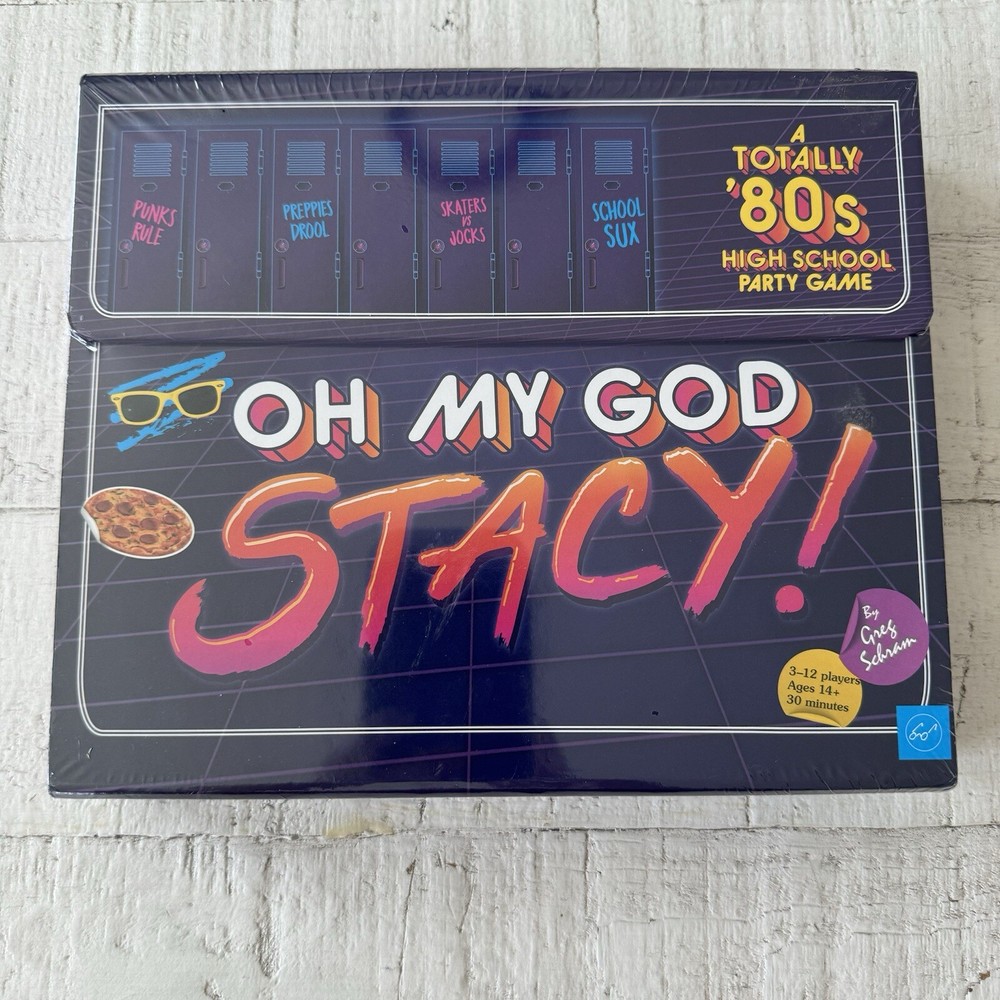 Oh My God Stacy! A Totally 80s High School Party Game NEW Board Game-image